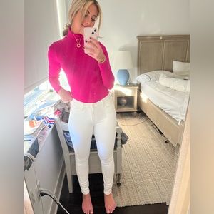 PAIGE Women's White Skinny Jeans